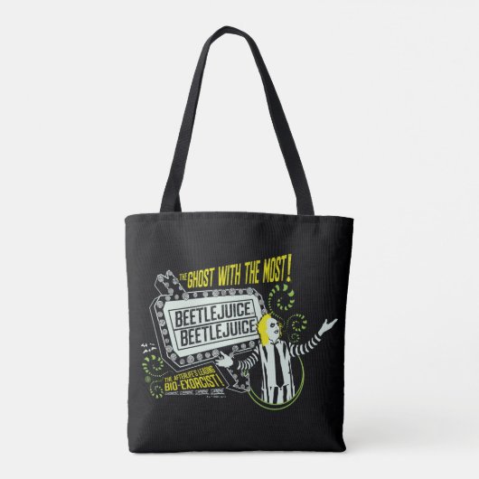 Beetlesap | "Ghost with the most"-selectiekader Tote Bag (Achterkant)
