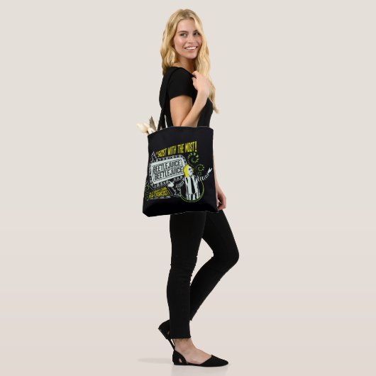 Beetlesap | "Ghost with the most"-selectiekader Tote Bag (Op model)