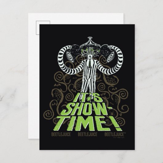 Beetlesap | Het is Show Tijd! Briefkaart (Voorkant / Achterkant)