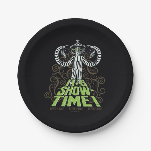 Beetlesap | Het is Show Tijd! Papieren Bordje (Voorkant)
