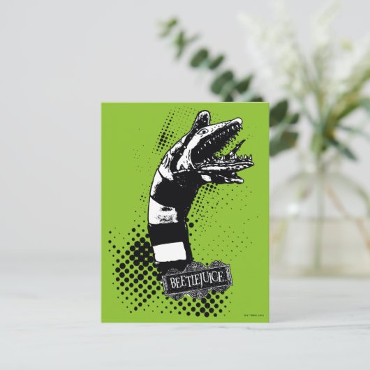 Beetlesap | Illustratie zandworm Briefkaart (Staand voorkant)