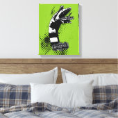 Beetlesap | Illustratie zandworm Canvas Afdruk (Insitu (Slaapkamer))