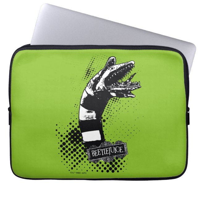 Beetlesap | Illustratie zandworm Laptop Sleeve (Voorkant)