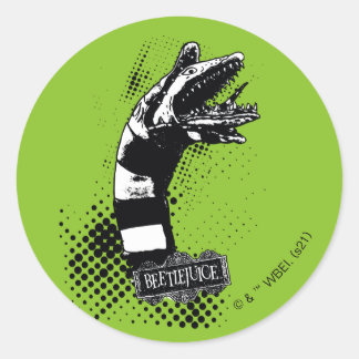 Beetlesap | Illustratie zandworm Ronde Sticker