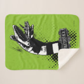 Beetlesap | Illustratie zandworm Sherpa Deken (Voorkant (horizontaal))