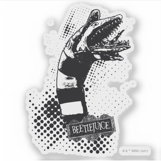 Beetlesap | Illustratie zandworm Sticker (Voorkant)