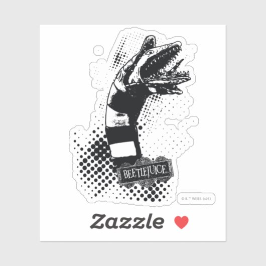 Beetlesap | Illustratie zandworm Sticker (Vel)
