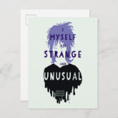 Beetlesap | Lydia "Strange and Unusual" Briefkaart (Voorkant / Achterkant)