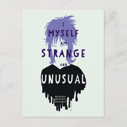 Beetlesap | Lydia "Strange and Unusual" Briefkaart (Voorkant)