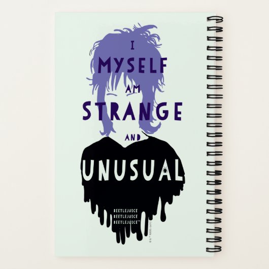 Beetlesap | Lydia "Strange and Unusual" Notitieboek (Achterkant)