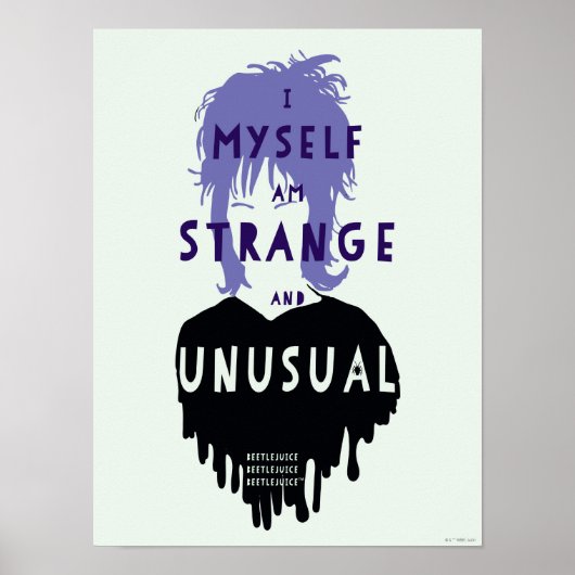 Beetlesap | Lydia "Strange and Unusual" Poster (Voorkant)