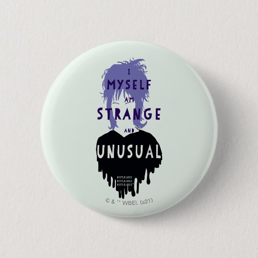 Beetlesap | Lydia "Strange and Unusual" Ronde Button 5,7 Cm (Voorkant)