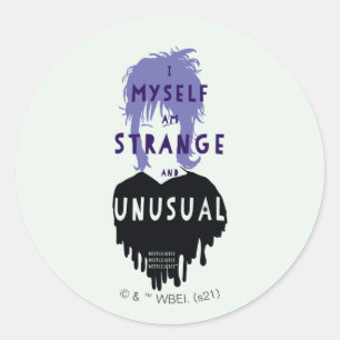 Beetlesap   Lydia "Strange and Unusual" Ronde Sticker