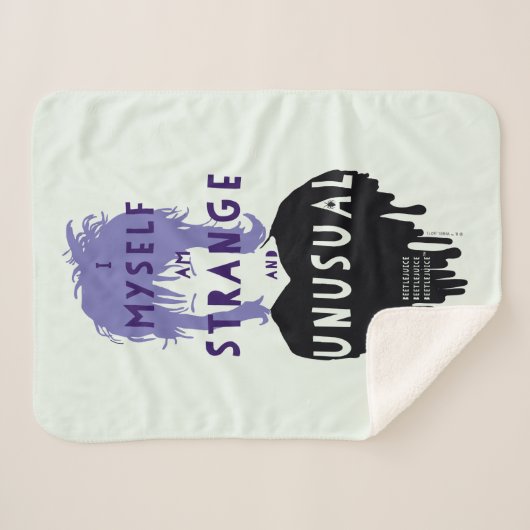 Beetlesap | Lydia "Strange and Unusual" Sherpa Deken (Voorkant (horizontaal))