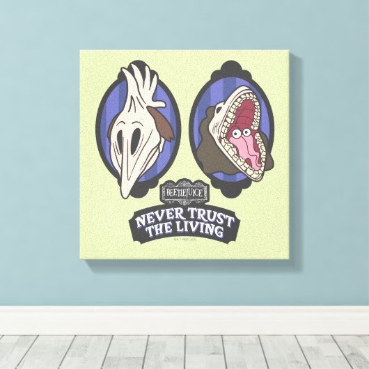 Beetlesap | Maitlands "Vertrouw nooit op het leven Canvas Afdruk (Insitu (Houten vloer))