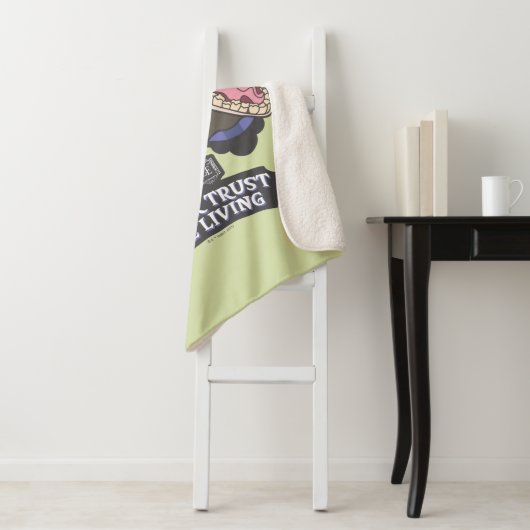 Beetlesap | Maitlands "Vertrouw nooit op het leven Sherpa Deken (In situ)