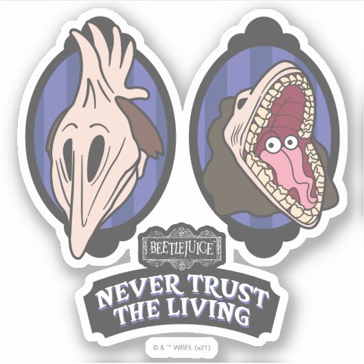 Beetlesap | Maitlands "Vertrouw nooit op het leven Sticker (Voorkant)