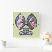 Beetlesap | Maitlands "Vertrouw nooit op het leven Vierkante Klok (Huis)