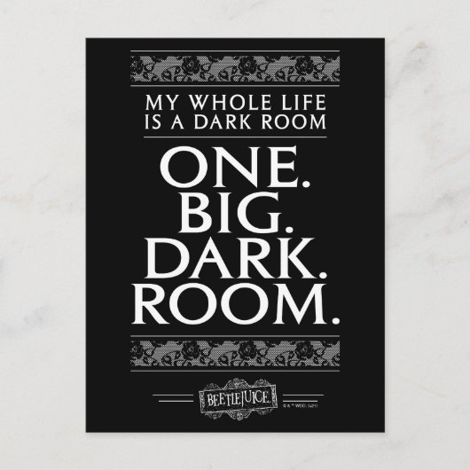 Beetlesap | Mijn hele leven is een donkere kamer Briefkaart (Voorkant)