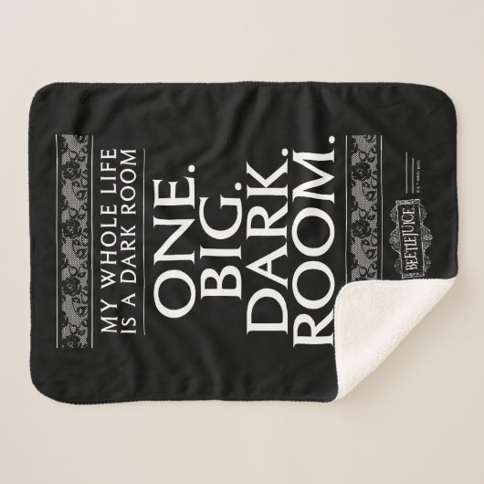 Beetlesap | Mijn hele leven is een donkere kamer Sherpa Deken (Voorkant (horizontaal))