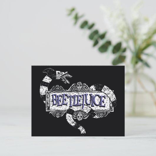 Beetlesap | Sandworm Coiled on Beetlesap Logo Briefkaart (Staand voorkant)