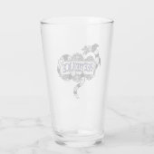 Beetlesap | Sandworm Coiled on Beetlesap Logo Glas (Achterkant)