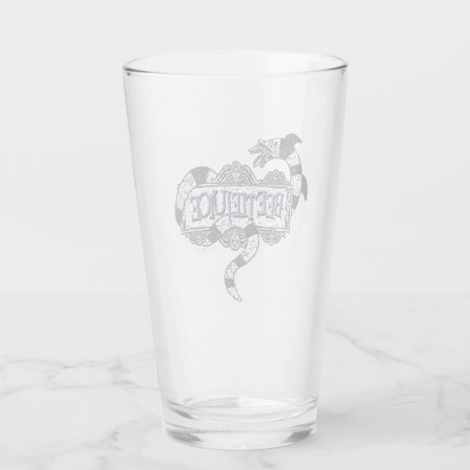 Beetlesap | Sandworm Coiled on Beetlesap Logo Glas (Achterkant)