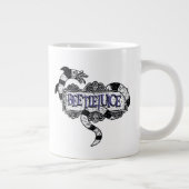 Beetlesap | Sandworm Coiled on Beetlesap Logo Grote Koffiekop (Rechts)