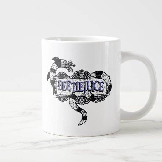 Beetlesap | Sandworm Coiled on Beetlesap Logo Grote Koffiekop (Rechts)