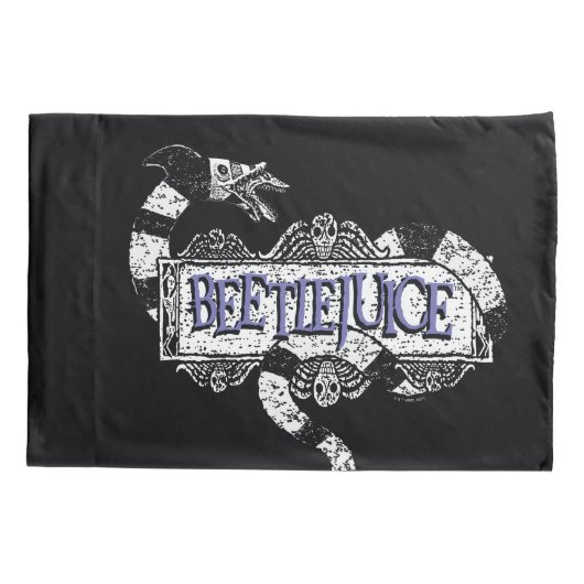 Beetlesap | Sandworm Coiled on Beetlesap Logo Kussensloop (Achterkant)