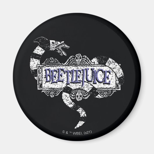 Beetlesap | Sandworm Coiled on Beetlesap Logo Magneet (Voorkant)