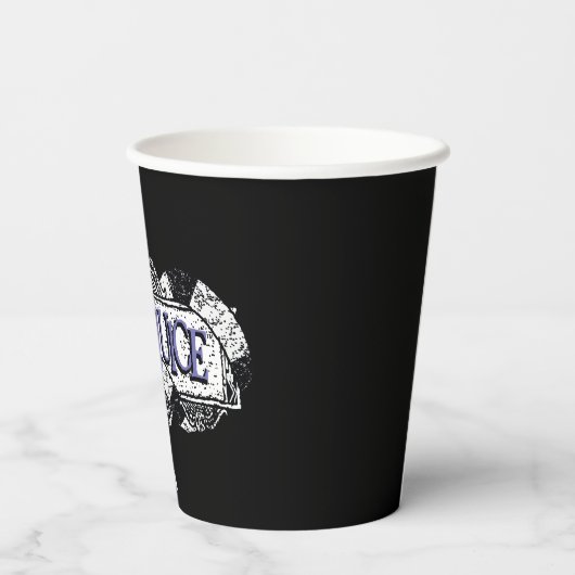 Beetlesap | Sandworm Coiled on Beetlesap Logo Papieren Bekers (Achterkant)