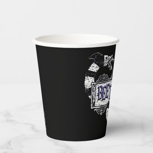 Beetlesap | Sandworm Coiled on Beetlesap Logo Papieren Bekers (Voorkant)