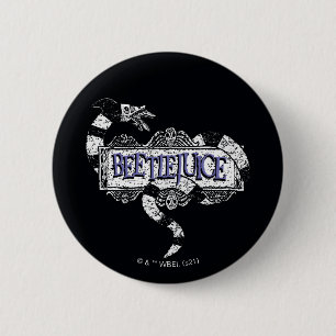 Beetlesap   Sandworm Coiled on Beetlesap Logo Ronde Button 5,7 Cm