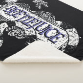 Beetlesap | Sandworm Coiled on Beetlesap Logo Sherpa Deken (3/4)