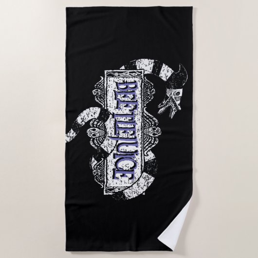 Beetlesap | Sandworm Coiled on Beetlesap Logo Strandlaken (Voorkant)