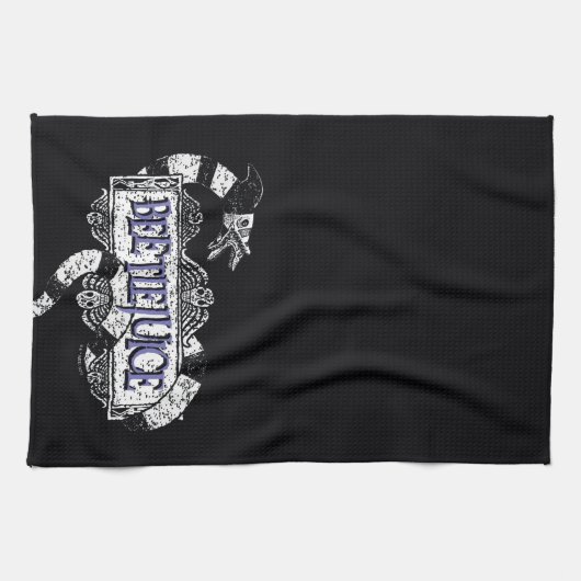 Beetlesap | Sandworm Coiled on Beetlesap Logo Theedoek (Horizontaal)