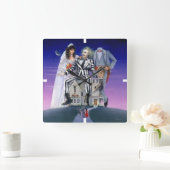 Beetlesap | Theatrisch Poster Vierkante Klok (Huis)