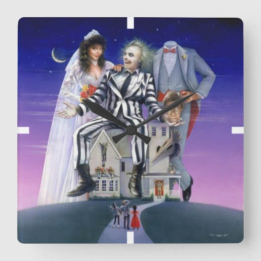 Beetlesap | Theatrisch Poster Vierkante Klok (Voorkant)