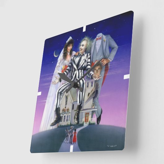 Beetlesap | Theatrisch Poster Vierkante Klok (Hoek)