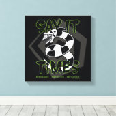 Beetlesap | Zeg het 3 keer Canvas Afdruk (Insitu (Houten vloer))