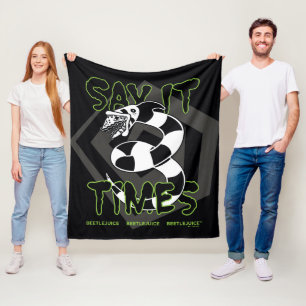 Beetlesap   Zeg het 3 keer Fleece Deken