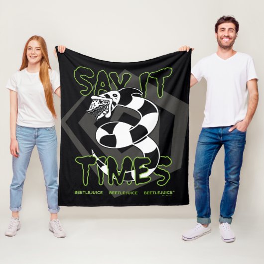 Beetlesap | Zeg het 3 keer Fleece Deken (In situ)