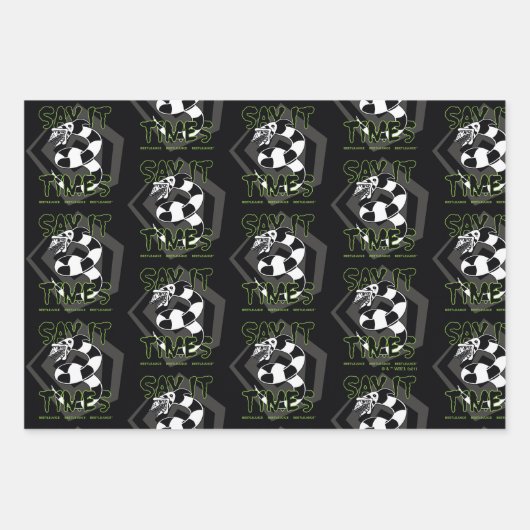 Beetlesap | Zeg het 3 keer Inpakpapier Vel (Voorkant 2)