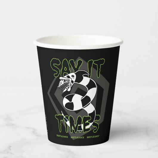 Beetlesap | Zeg het 3 keer Papieren Bekers (Voorkant)