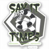 Beetlesap | Zeg het 3 keer Sticker (Voorkant)