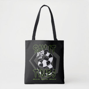 Beetlesap Zeg het 3 keer Tote Bag