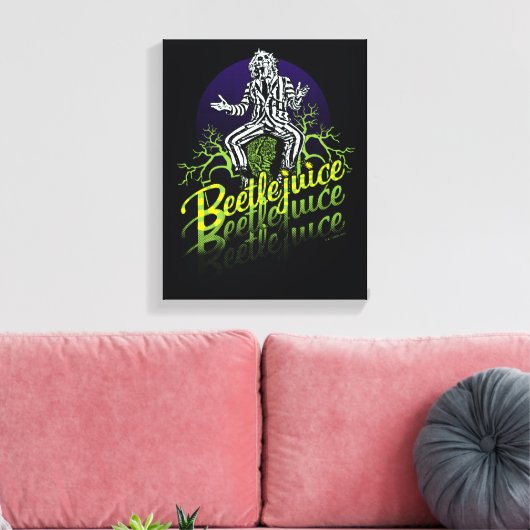 Beetlesap | Zitten op een grafsteen Canvas Afdruk (Insitu (Woonkamer))