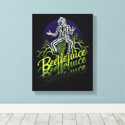 Beetlesap | Zitten op een grafsteen Canvas Afdruk (Insitu (Houten vloer))