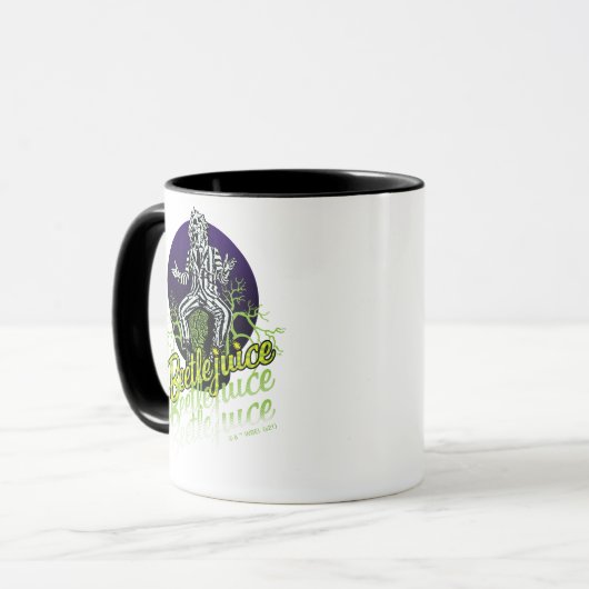 Beetlesap | Zitten op een grafsteen Mok (Voorkant links)